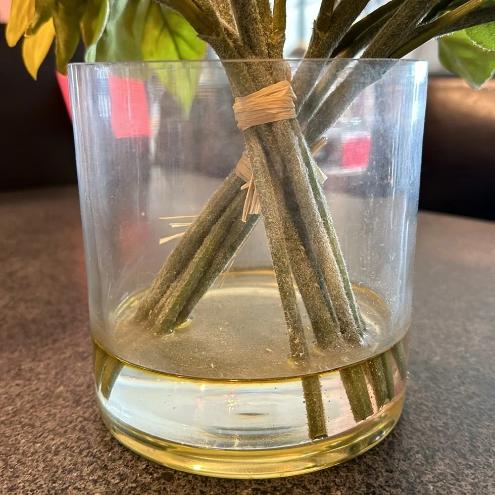 Artificial Sunflowers in a Vase